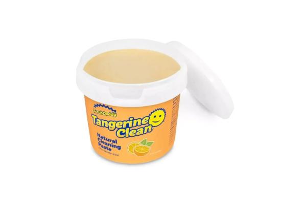 Scrub Daddy Tangerine Clean Sponge, Powerful Grease & Grime Removal with Refreshing Citrus Tangerine Scent